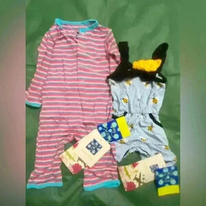 Kickee Pants Girls 0-3 Month Outfits Both are NWT